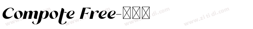 Compote Free字体转换